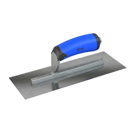 Steel City Trowels By Bon Finish Trowel, Square, Carbon Steel, 11 X 4, Comfort Grip 67-220